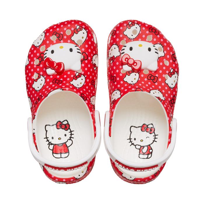 Red Hello Kitty Hello Kitty x Crocs Toddler Red Classic Clog | NZ_HK23126