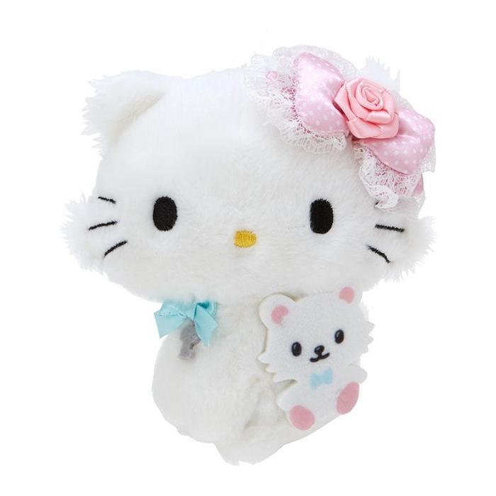 White Hello Kitty Charmmy Kitty Plush Mascot Keychain | NZ_HK86910