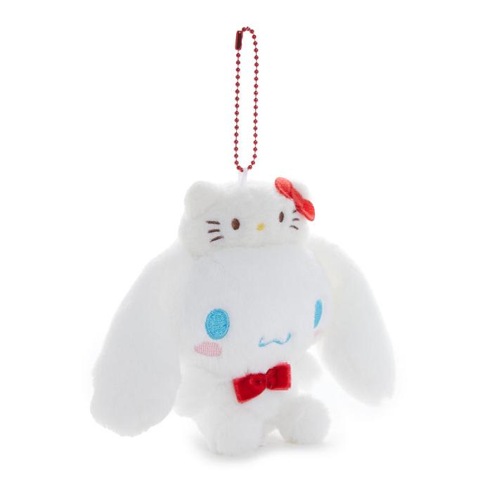 White Hello Kitty Cinnamoroll Mascot Bag Charm (Hello Kitty 50th Anniv.) | NZ_HK68957