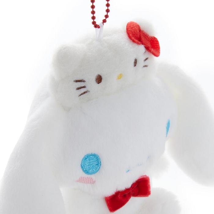 White Hello Kitty Cinnamoroll Mascot Bag Charm (Hello Kitty 50th Anniv.) | NZ_HK68957