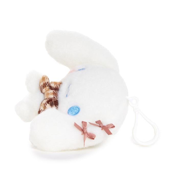 White Hello Kitty Cinnamoroll Mascot Clip (Mocha Check Series) | NZ_HK41216