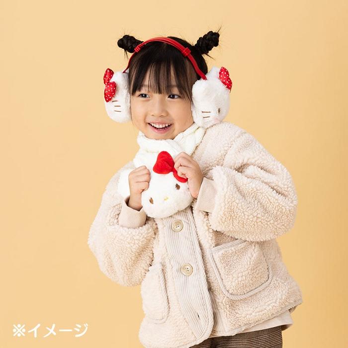 White Hello Kitty Hello Kitty Plush Kids Ear Muffs | NZ_HK69002