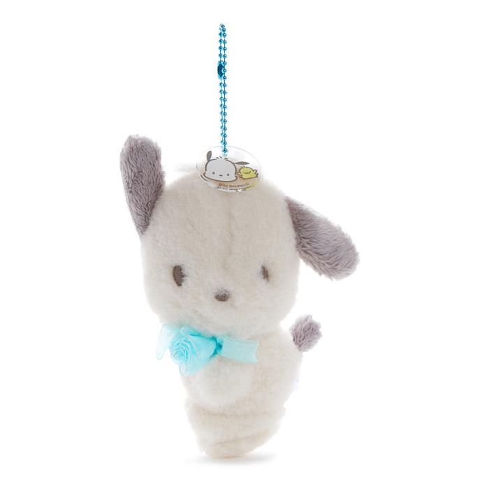 White Hello Kitty Pochacco Mascot Bag Charm (Friendly Pose Series) | NZ_HK91074