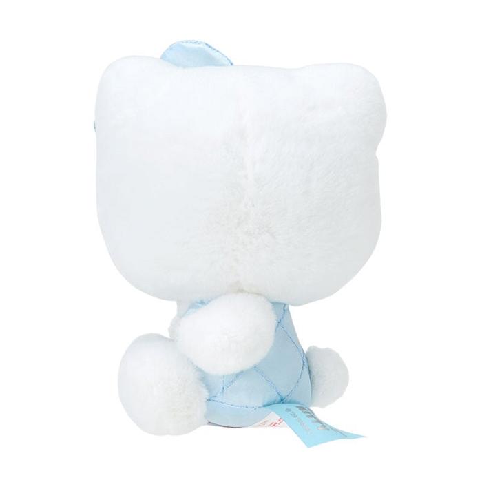 White / Blue Hello Kitty Hello Kitty 50th Anniv. Plush Mascot (Quilted Blue) | NZ_HK28515