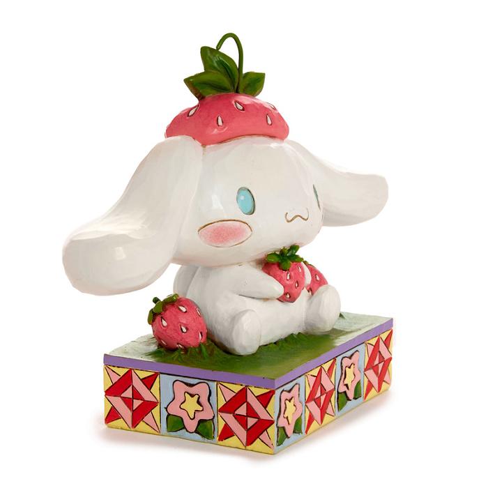 White / Pink Hello Kitty Cinnamoroll with Strawberry Figurine (Jim Shore Sanrio Collection) | NZ_HK16867