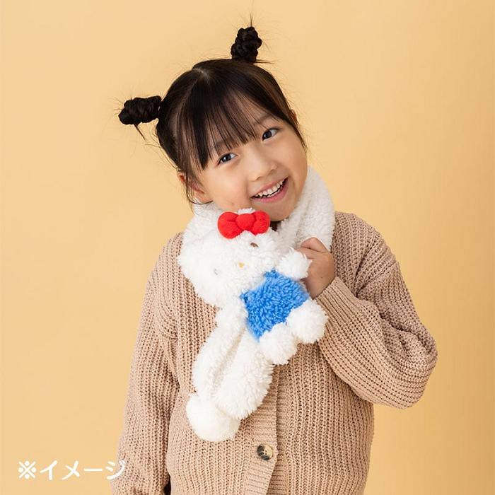 White / Red Hello Kitty Hello Kitty Cozy Sherpa Kids Wrap Scarf | NZ_HK28359