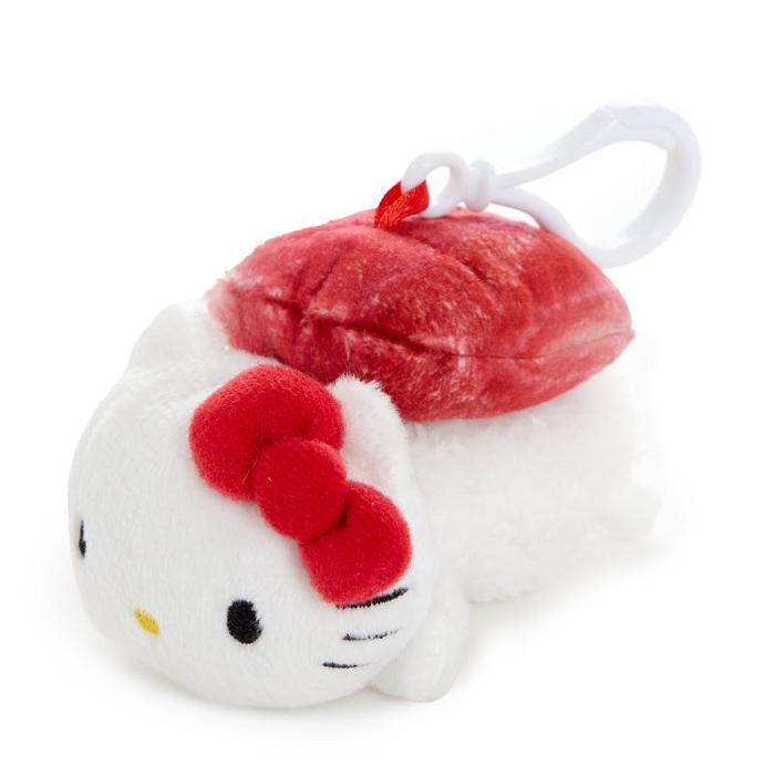 White / Red Hello Kitty Hello Kitty Sushi Mascot Clip (Tuna) | NZ_HK74533