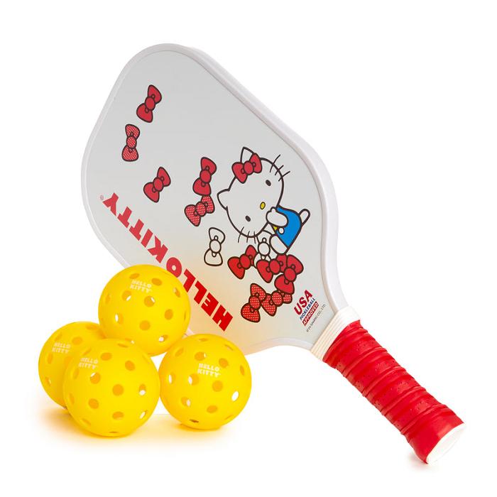 White / Yellow Hello Kitty Hello Kitty Pickleball Set | NZ_HK21774