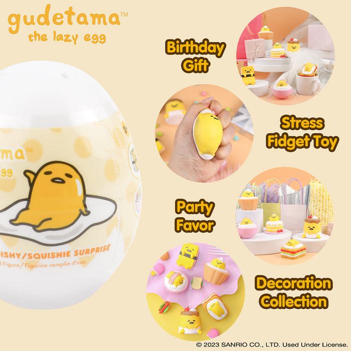 Yellow Hello Kitty Gudetama Capsule Squishies (Series 1) | NZ_HK90982