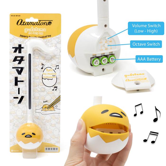 Yellow Hello Kitty Gudetama Otamatone Musical Toy | NZ_HK14818