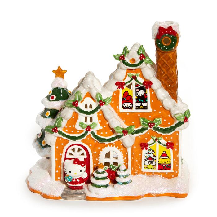 Yellow Hello Kitty Hello Kitty and Friends Ceramic Gingerbread Candle House | NZ_HK25729