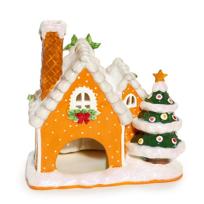 Yellow Hello Kitty Hello Kitty and Friends Ceramic Gingerbread Candle House | NZ_HK25729