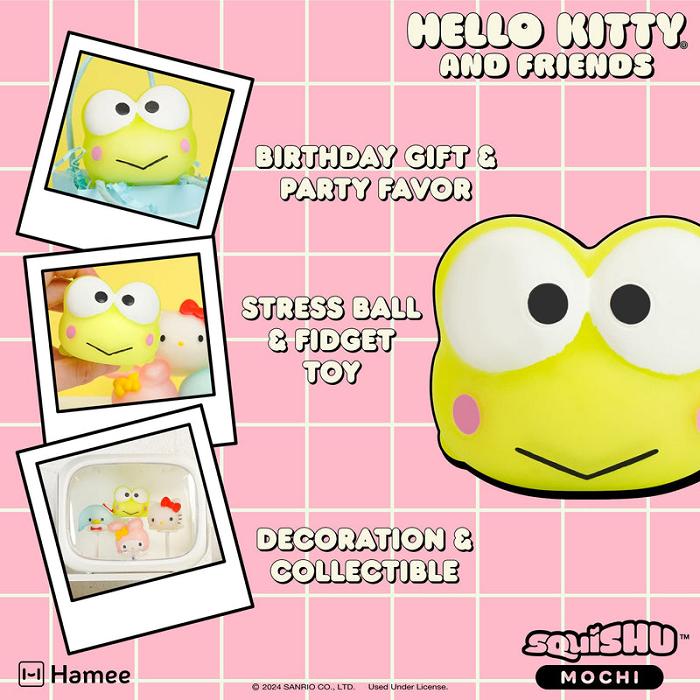 Yellow Hello Kitty Keroppi Mochi SquiSHU (Series 2) | NZ_HK21436