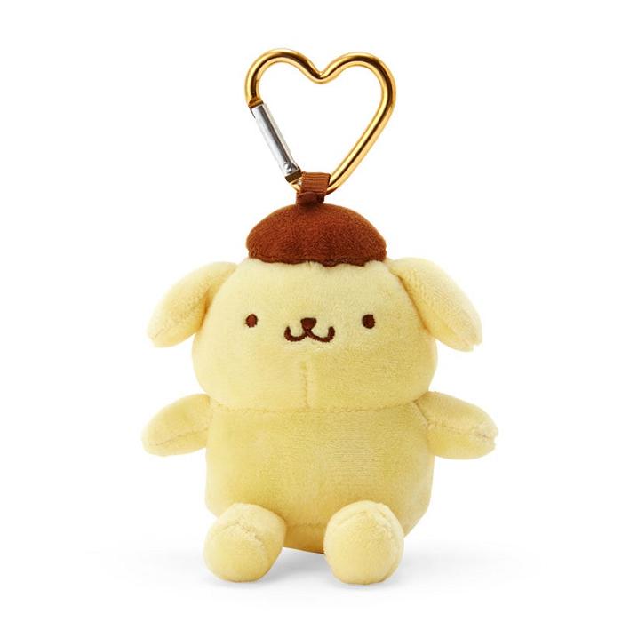 Yellow Hello Kitty Pompompurin Plush Mascot All My Heart Keychain | NZ_HK82620