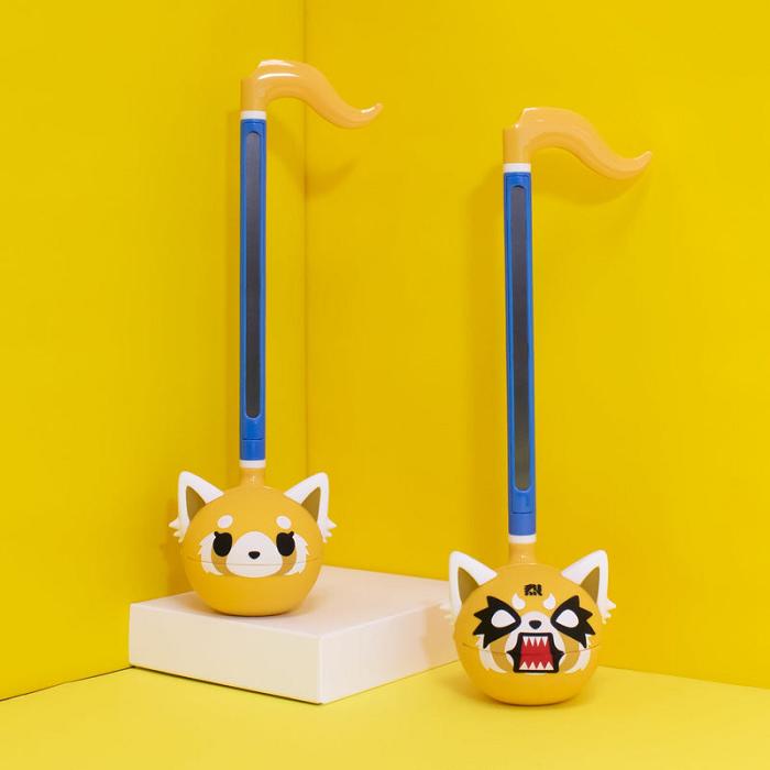 Yellow / Blue Hello Kitty Aggretsuko Otamatone Musical Toy (Rage) | NZ_HK78575