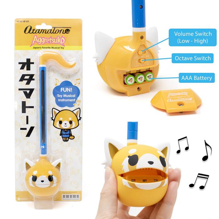 Yellow / Blue Hello Kitty Aggretsuko Otamatone Musical Toy (Sweet) | NZ_HK36219