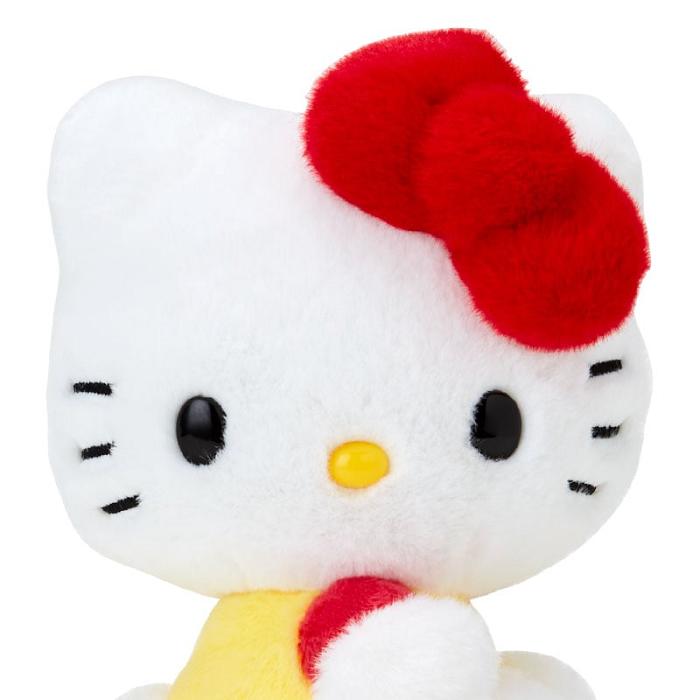 Yellow / Red Hello Kitty Hello Kitty 50th Anniv. Plush Mascot (Yellow Overalls) | NZ_HK13254